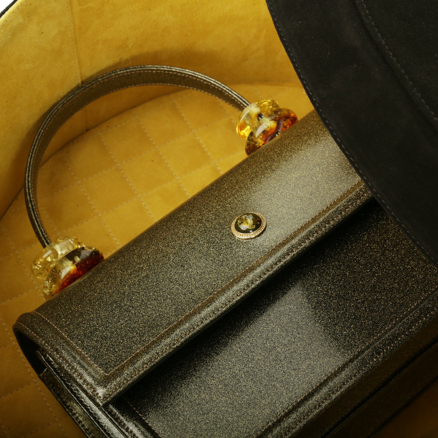 Nefre gold glitter women's bag No1
