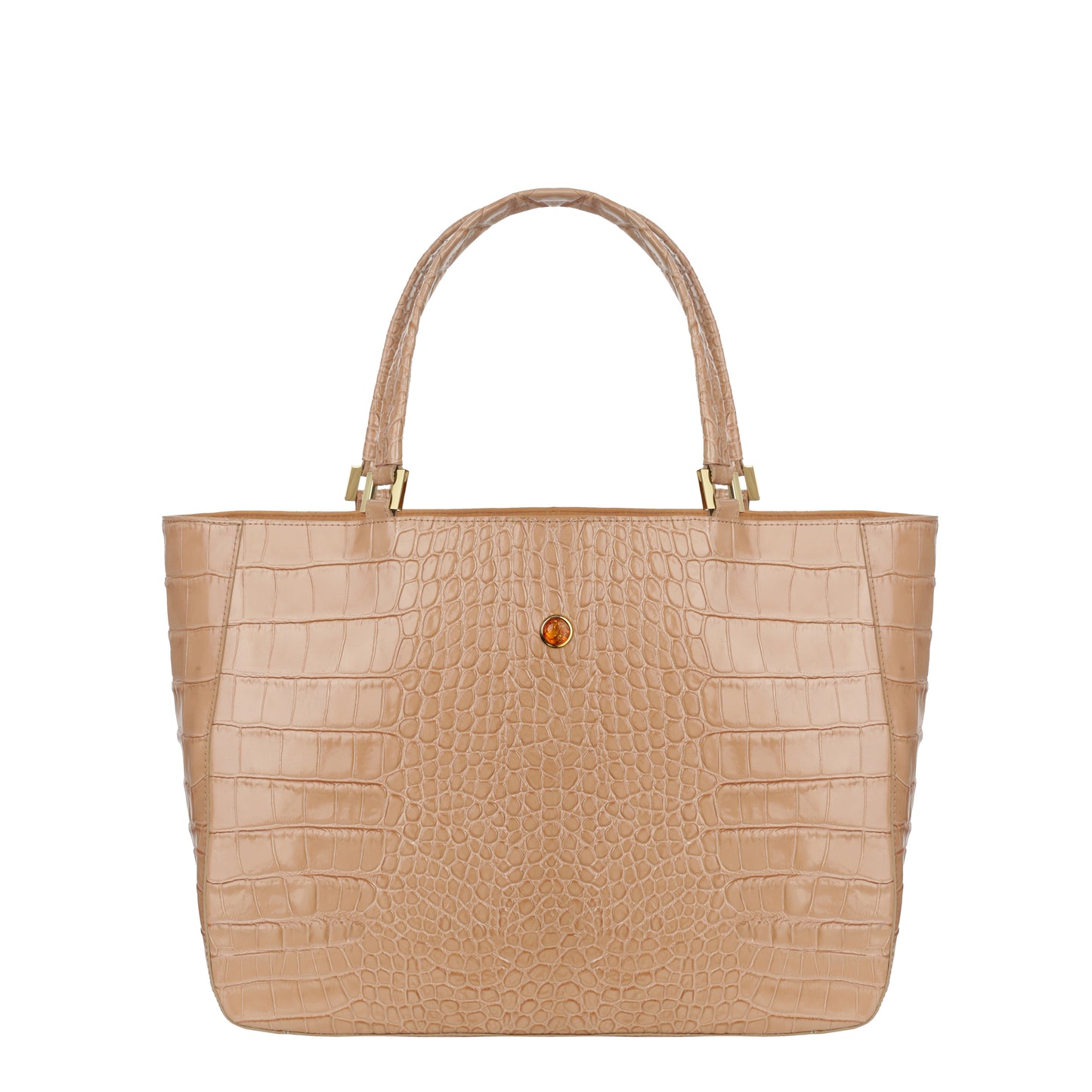 Torebka damska skórzana Mamma croco camel