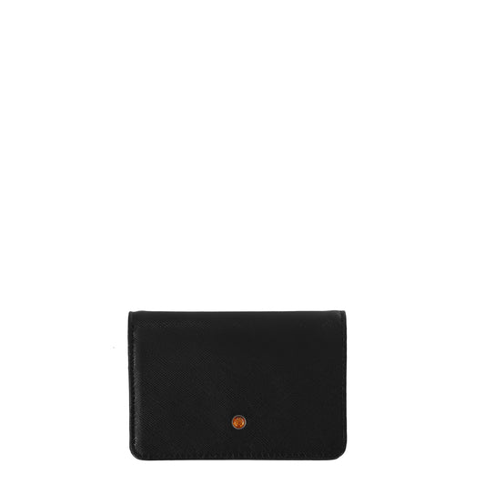 Artico black leather business holder