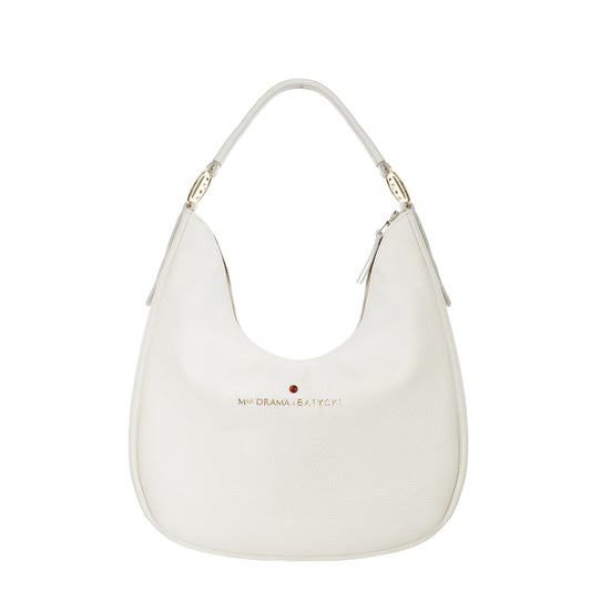Women's leather bag Five MRS DRAMA x BATYCKI mousse ecru
