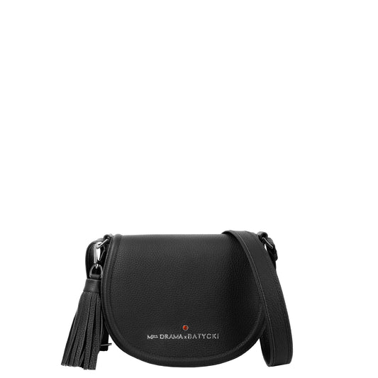 Four MRS DRAMA x BATYCKI mousse black women's leather handbag