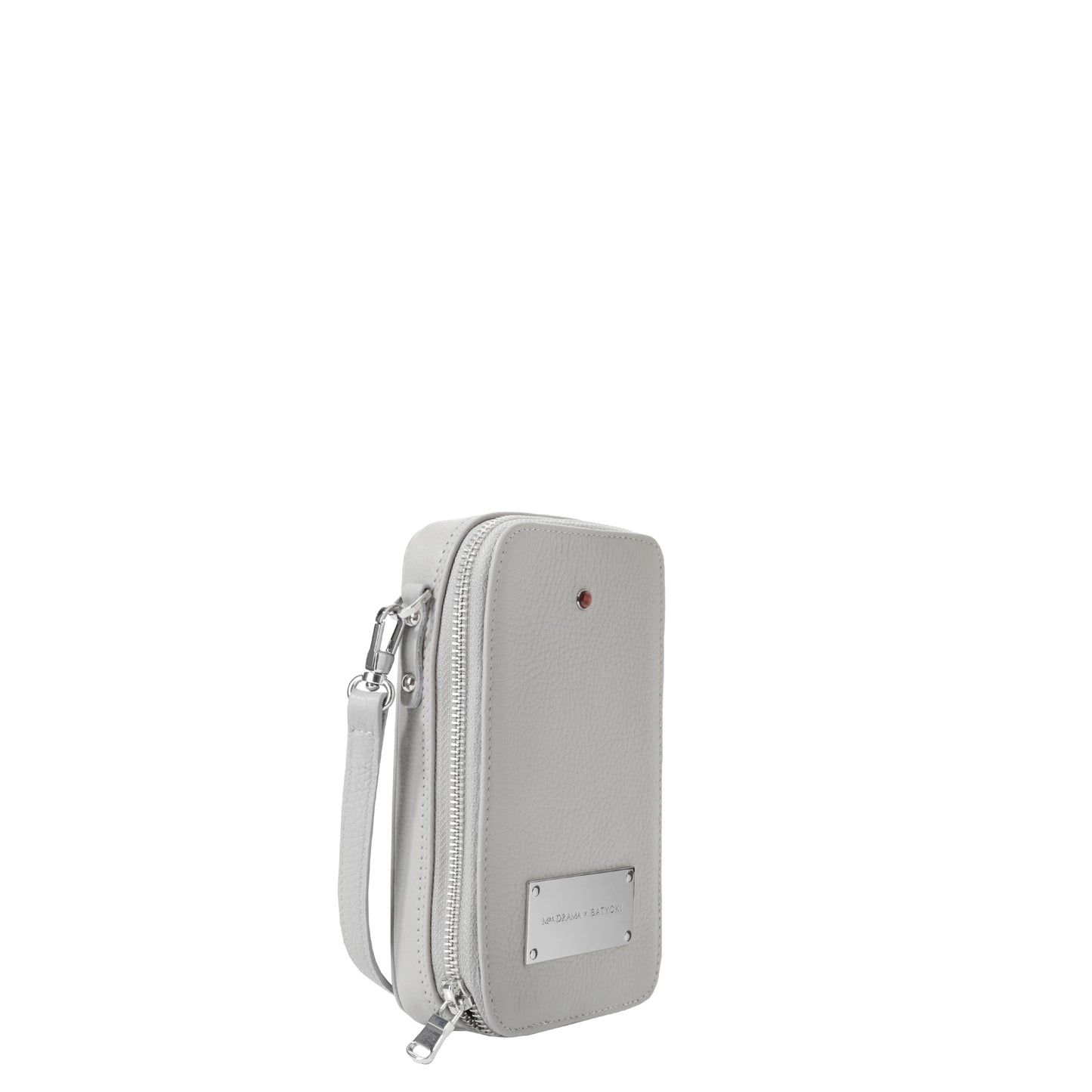 Etui skórzane na telefon MRS DRAMA x BATYCKI mousse gray