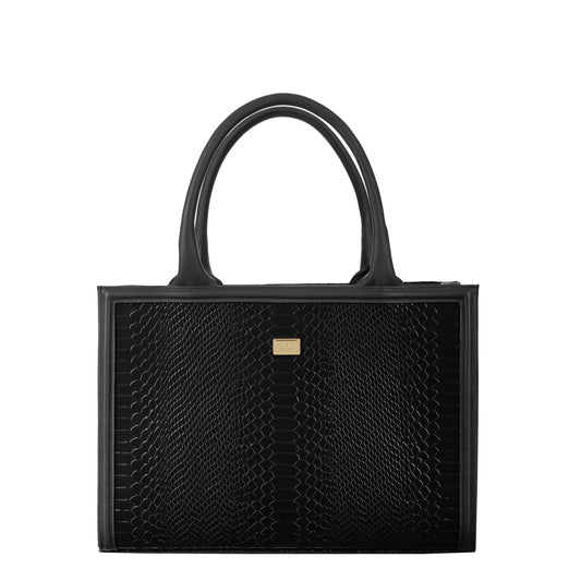 Ana black women's leather handbag