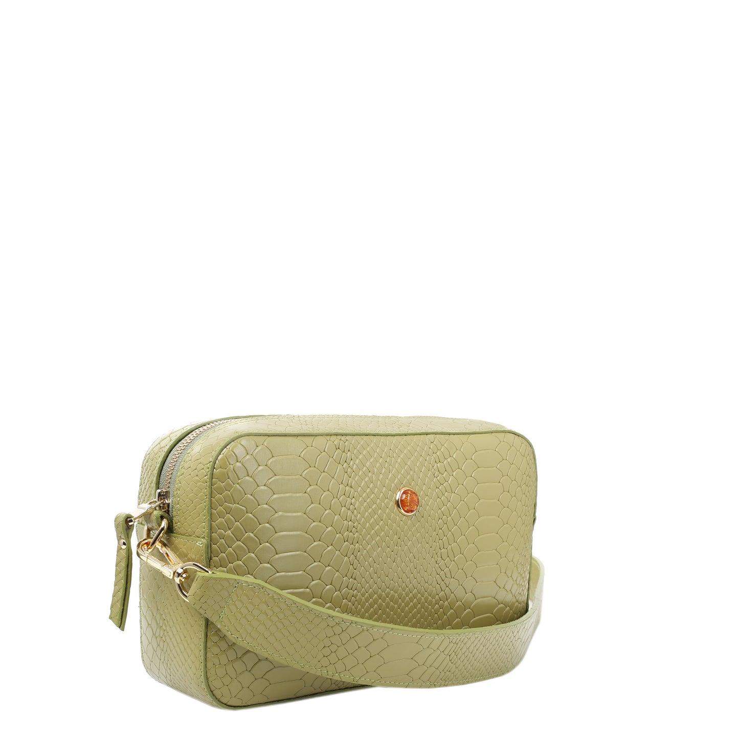 Alfie olivfarbene Damenhandtasche aus Leder