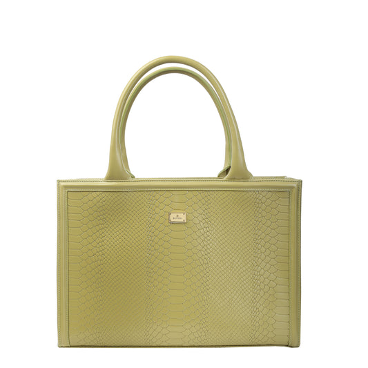 Ana olive women's leather handbag