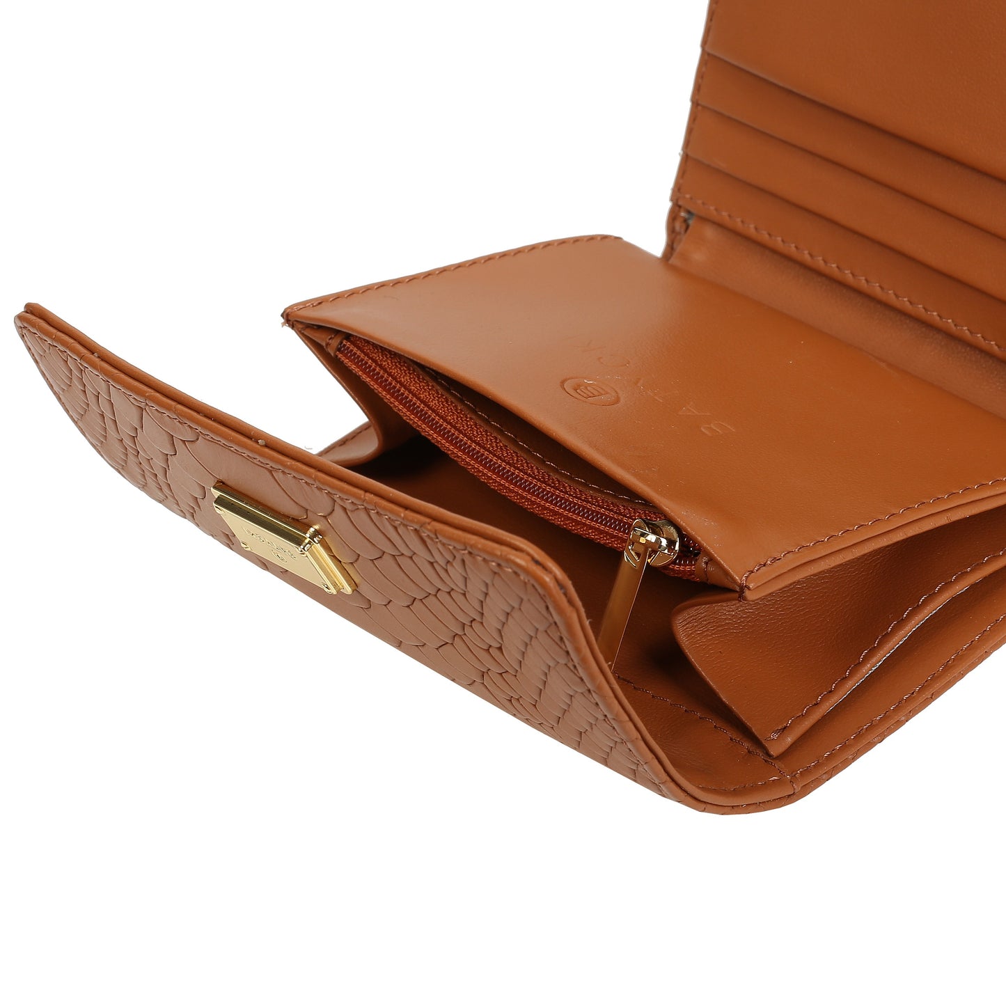 Portfel damski skórzany cognac