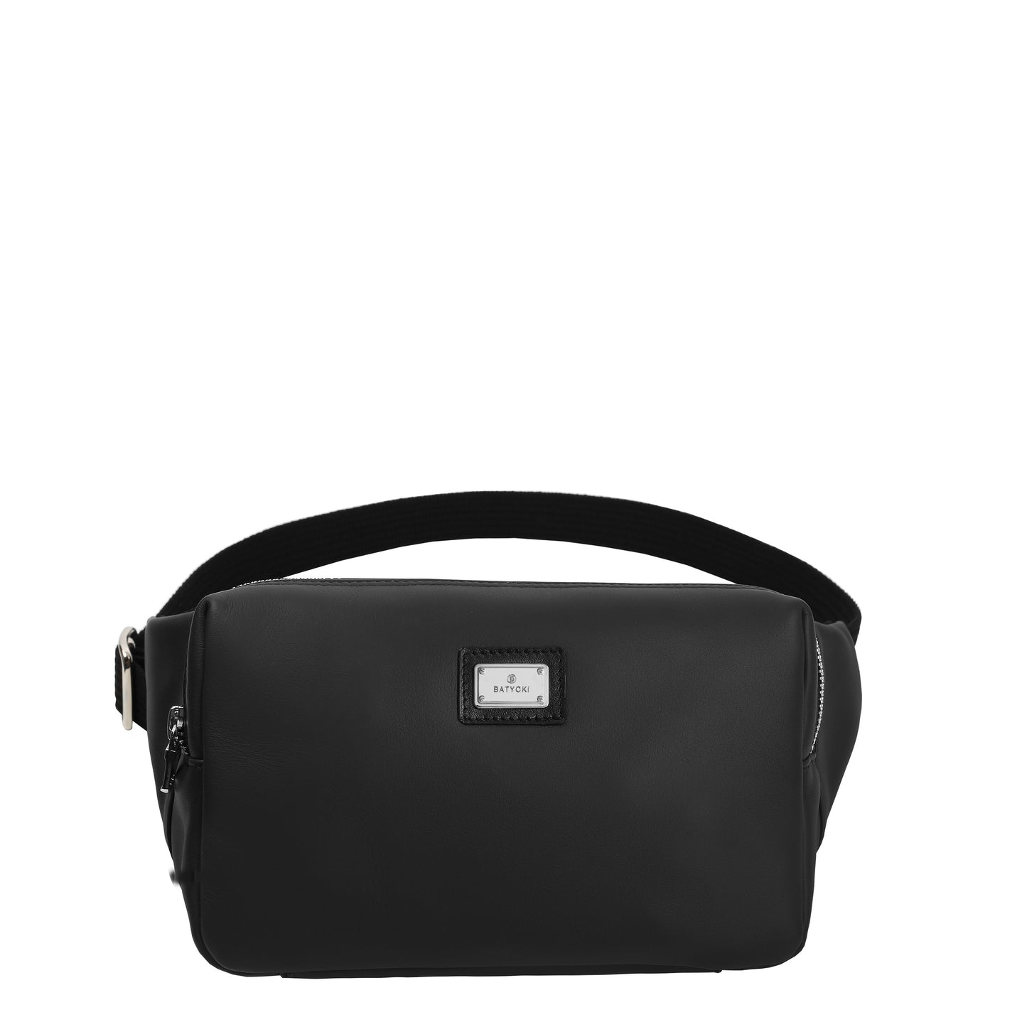 Saszetka męska skórzana nappa black