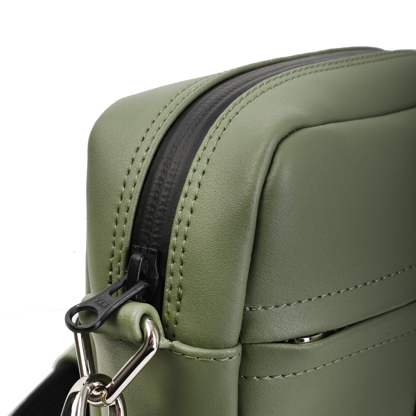 Saszetka męska skórzana nappa olive