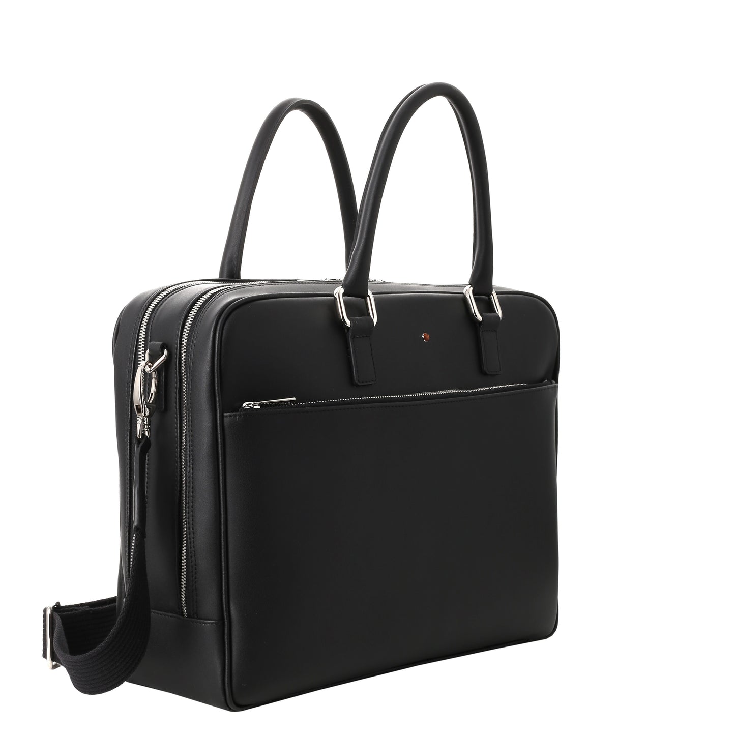 Torba skórzana na laptopa nappa black