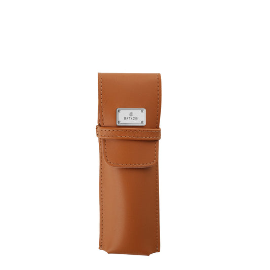 Cognac leather pen case