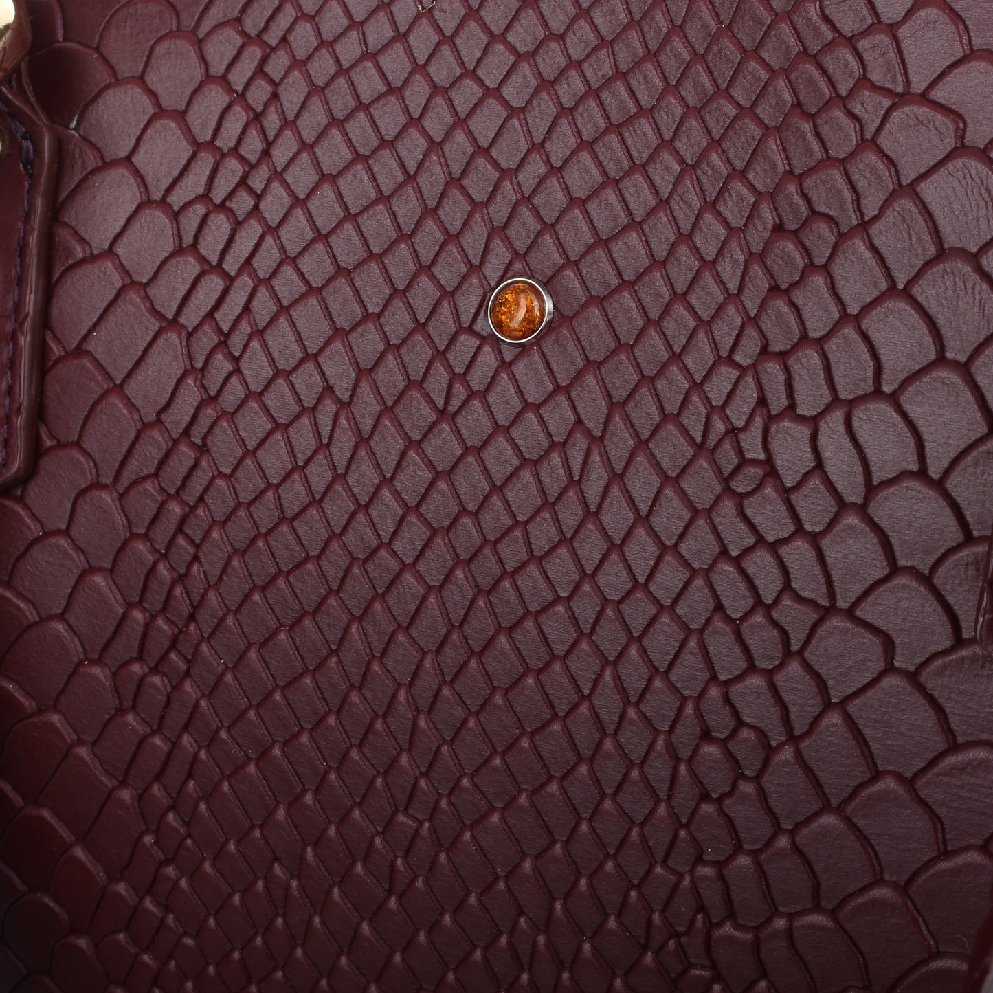 Hana claret women's leather briefcase