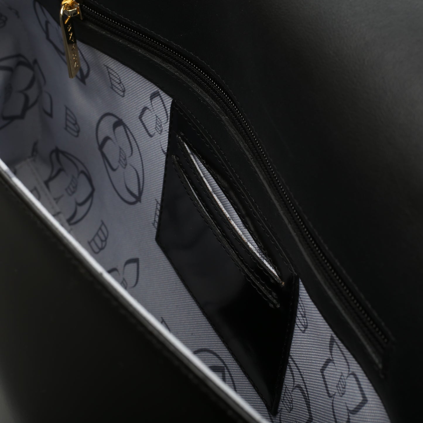 Women's leather bag Unity specchio black