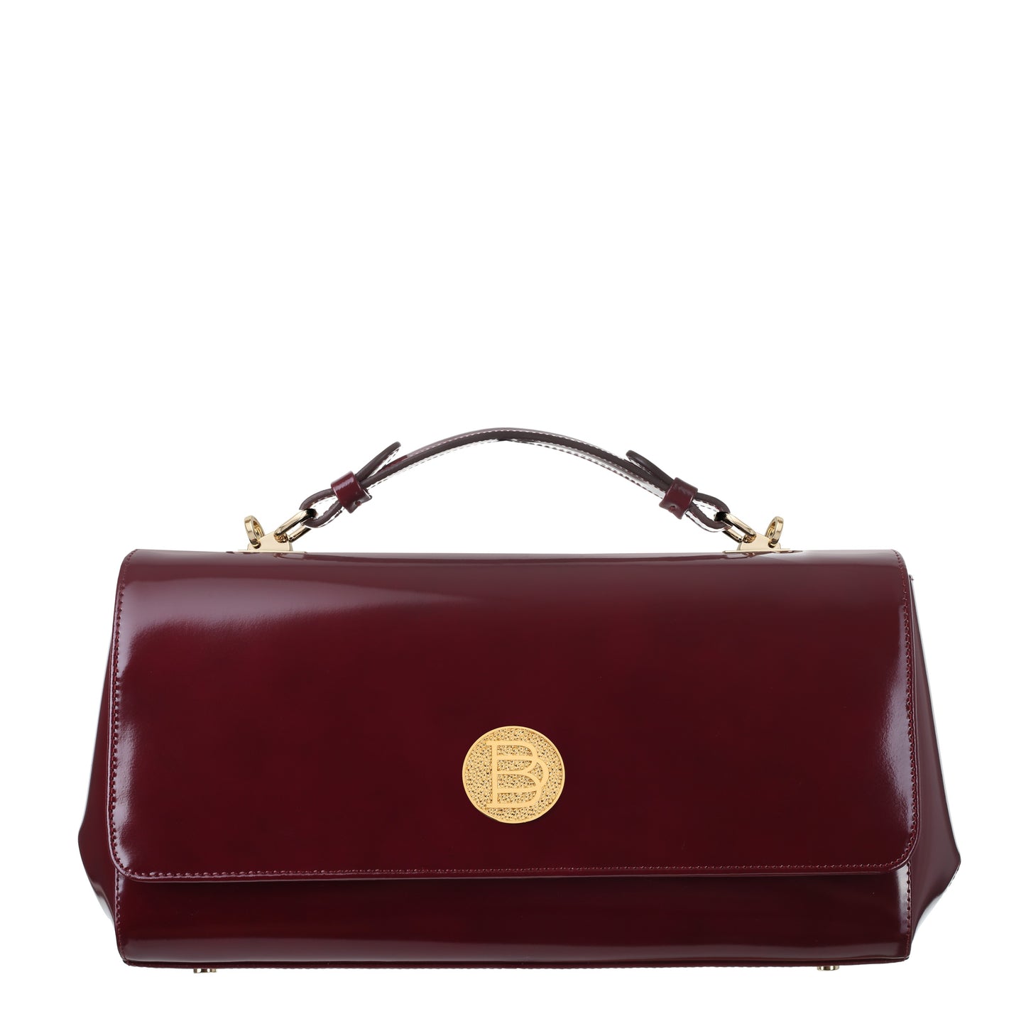 Women's leather bag Unity specchio claret