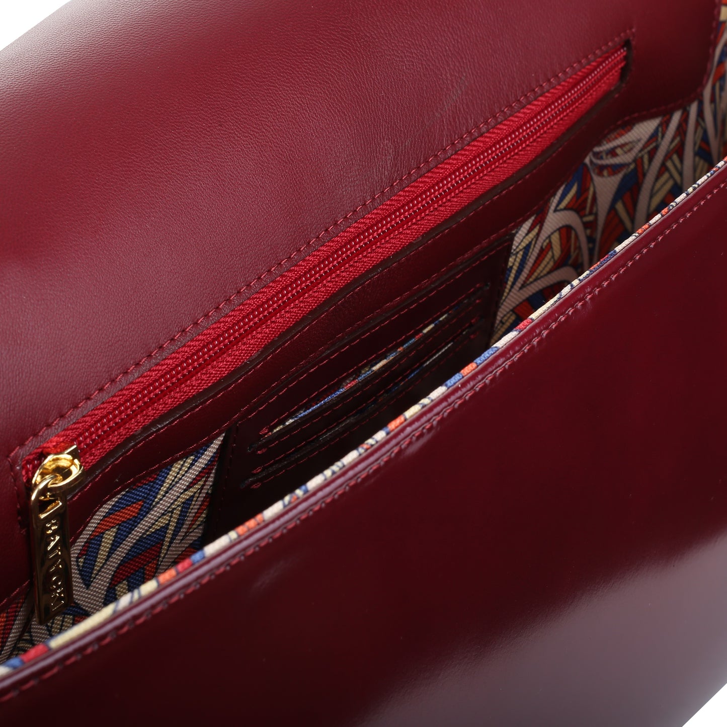 Women's leather bag Unity specchio claret