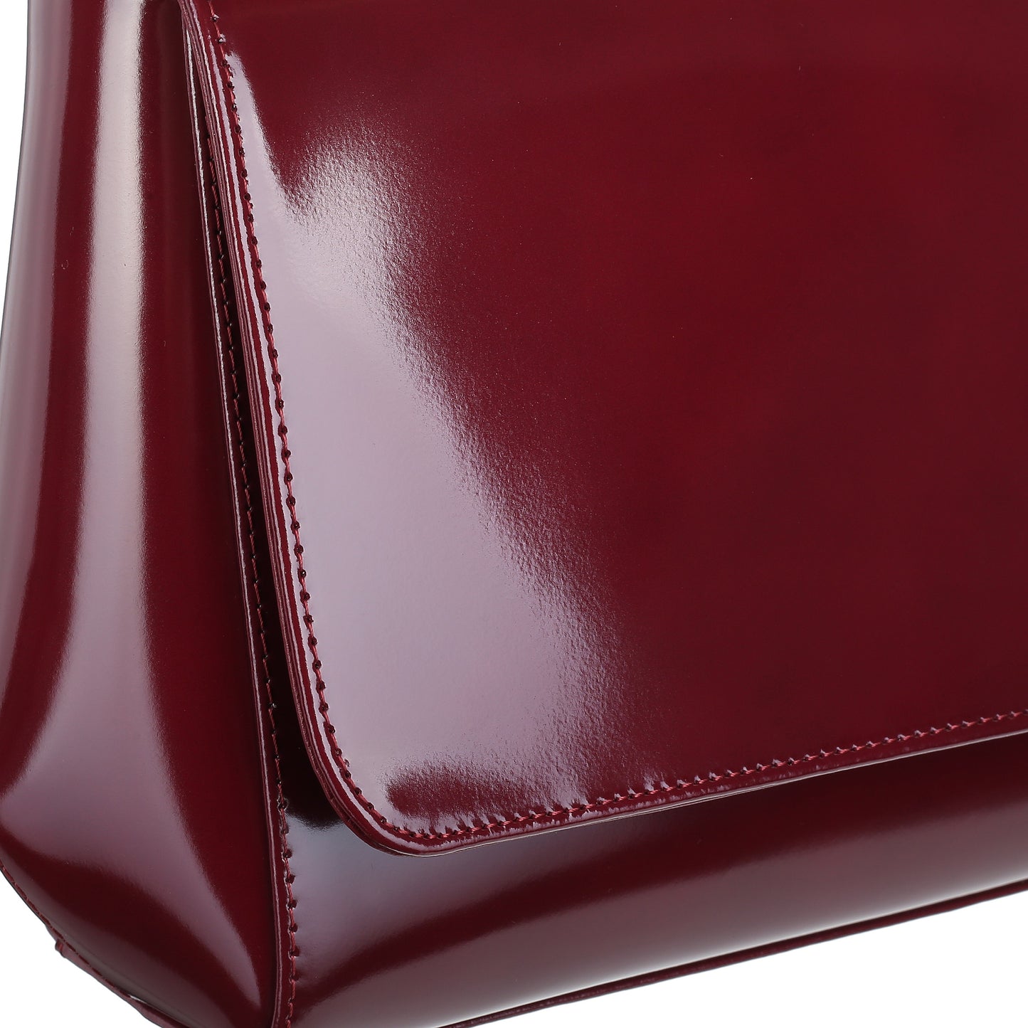 Women's leather bag Unity specchio claret