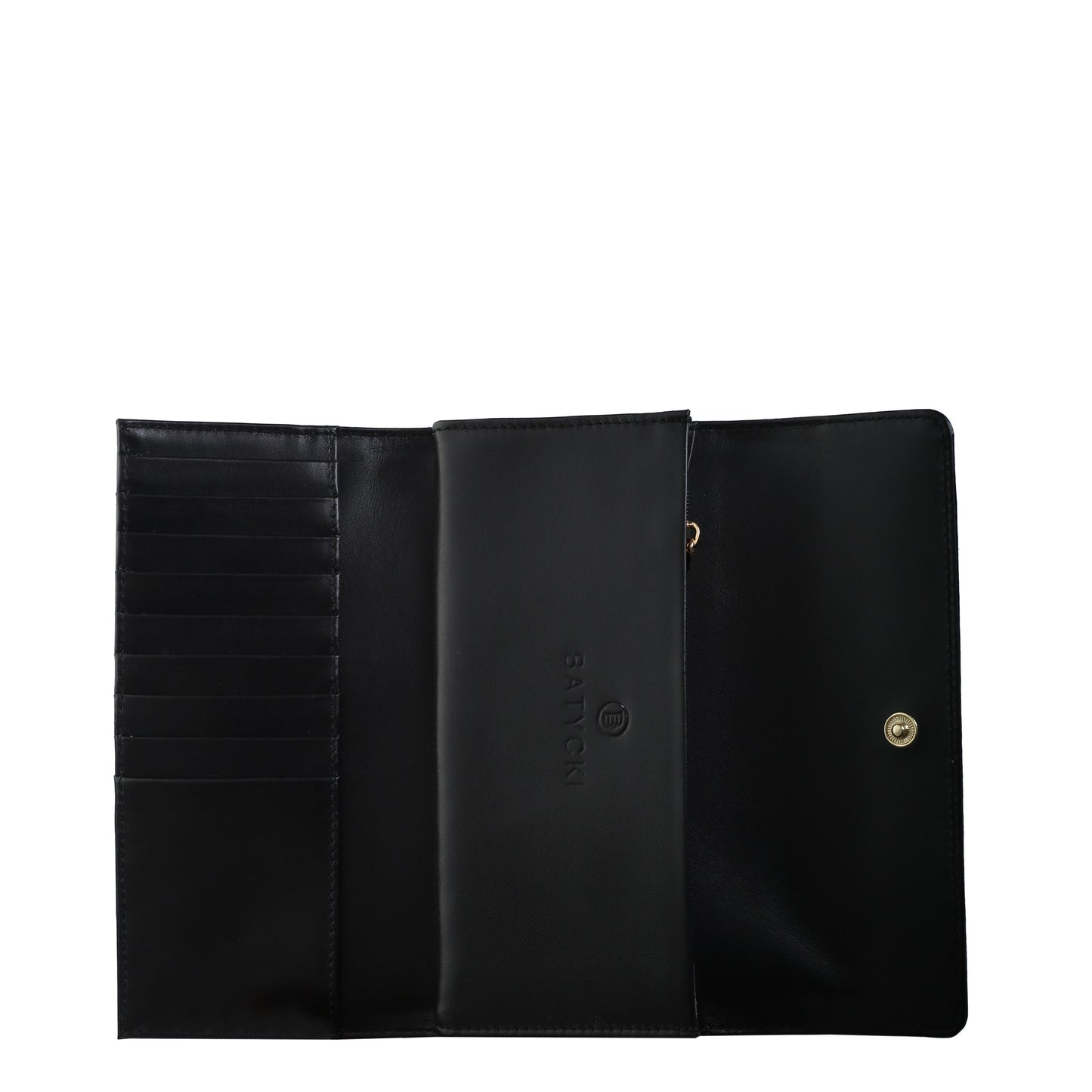 Schwarze Damen-Lederbrieftasche von Specchio