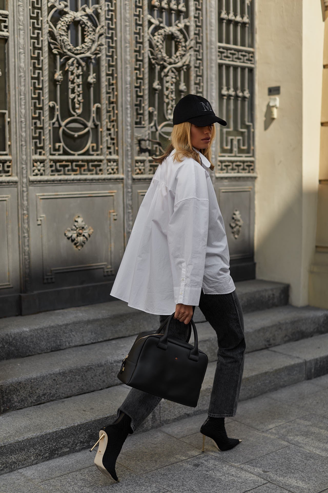 Torebka damska skórzana Filippa nappa black