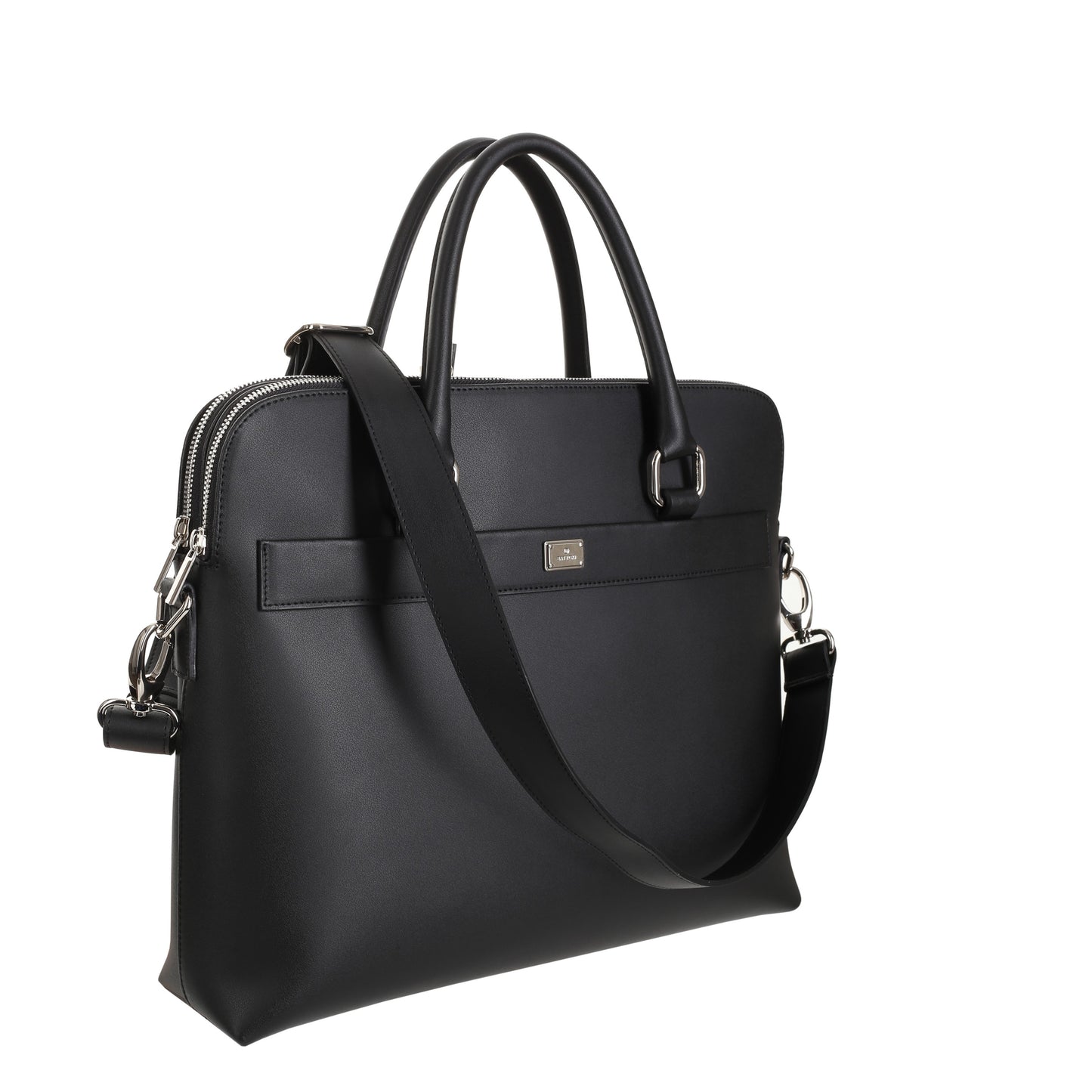 Torba skórzana na laptopa nappa black