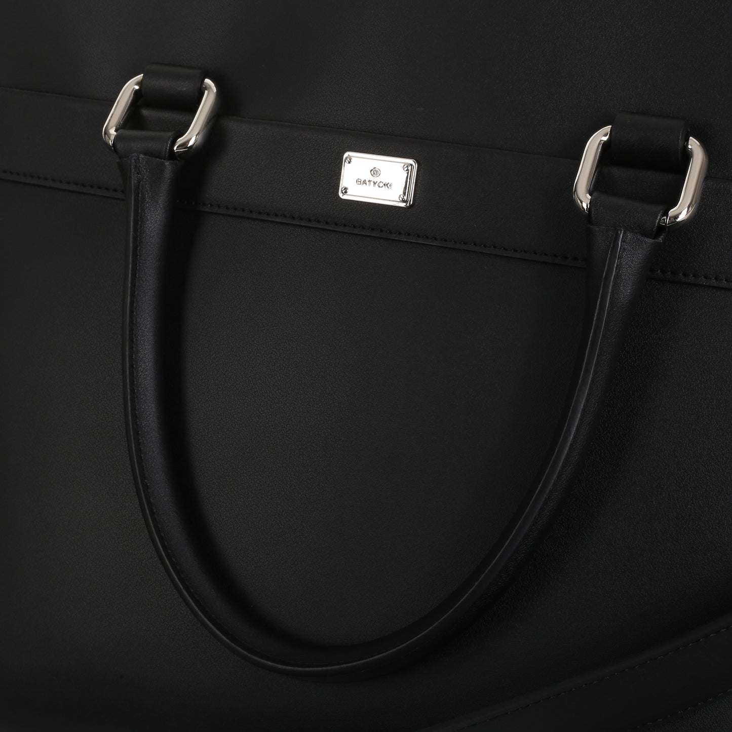 Torba skórzana na laptopa nappa black