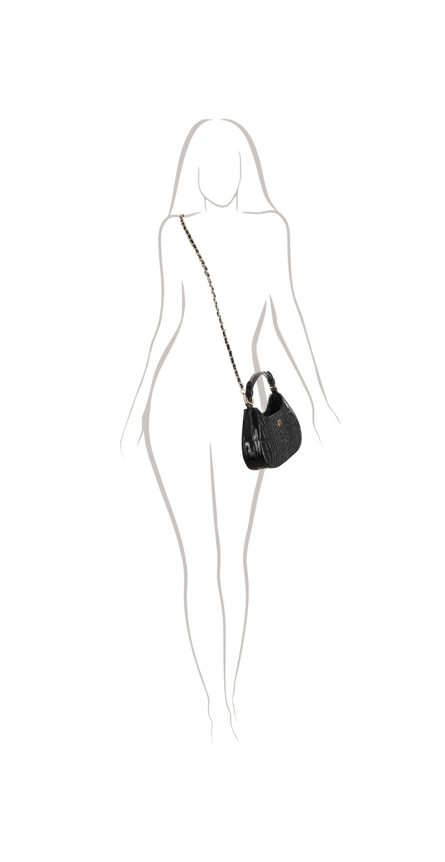 Torebka damska skórzana Jane Mini black