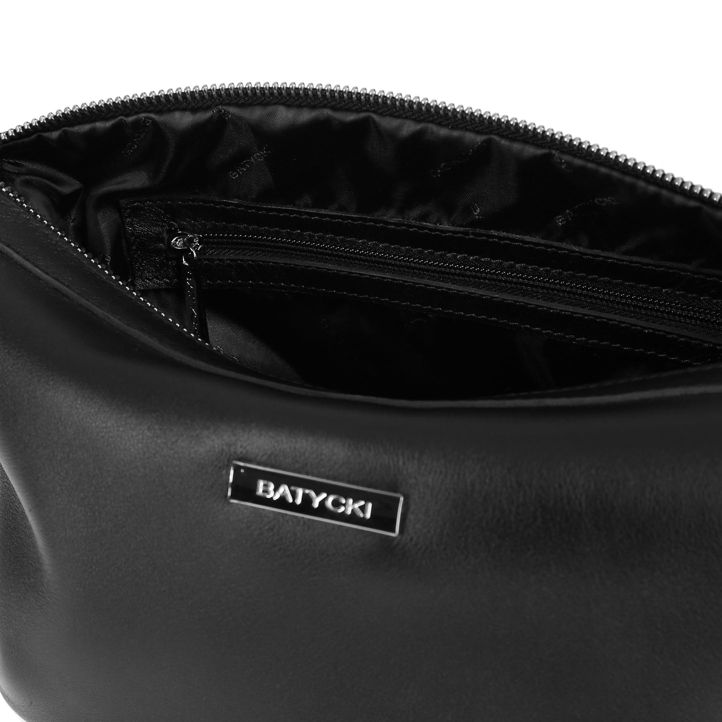 Kosmetyczka męska skórzana nappa black
