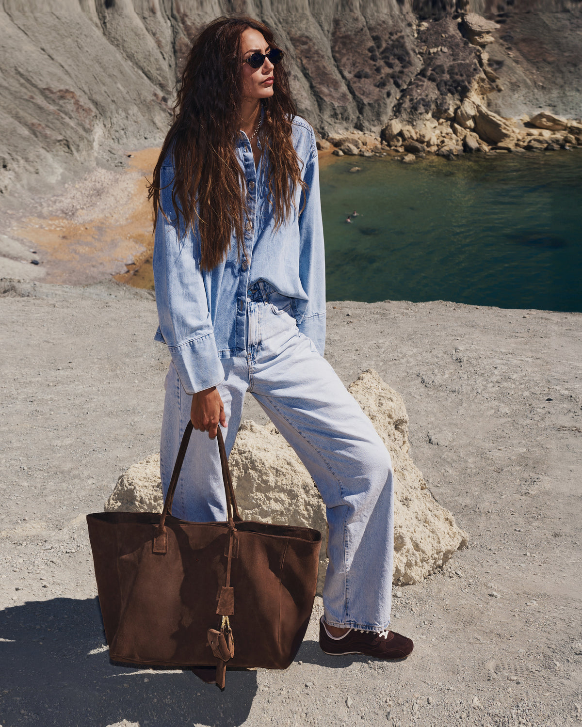Torba damska skórzana Pilates Suede