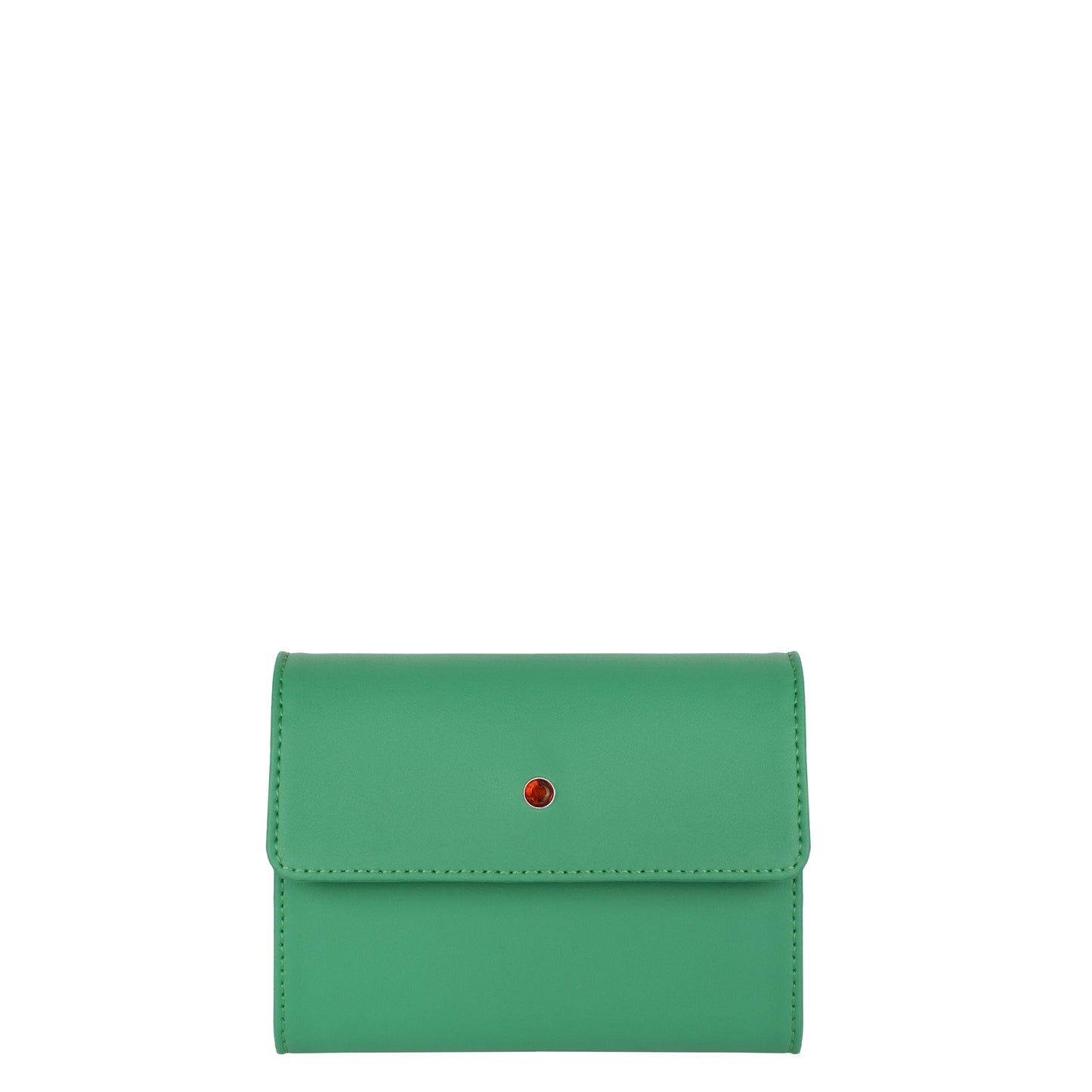 Women's cognac leather wallet