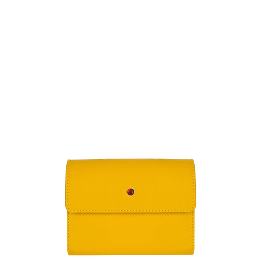 Women's cognac leather wallet