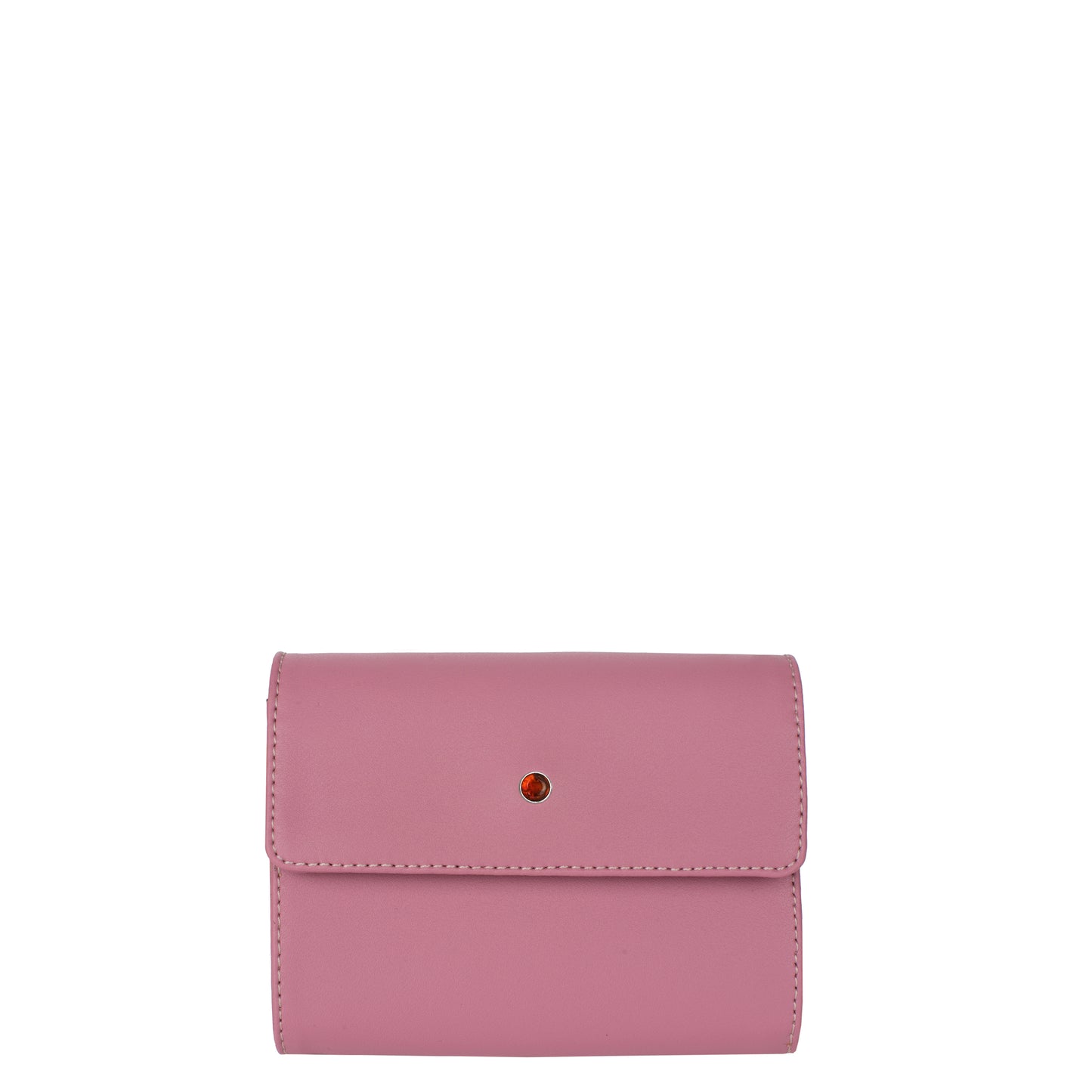 Women's cognac leather wallet