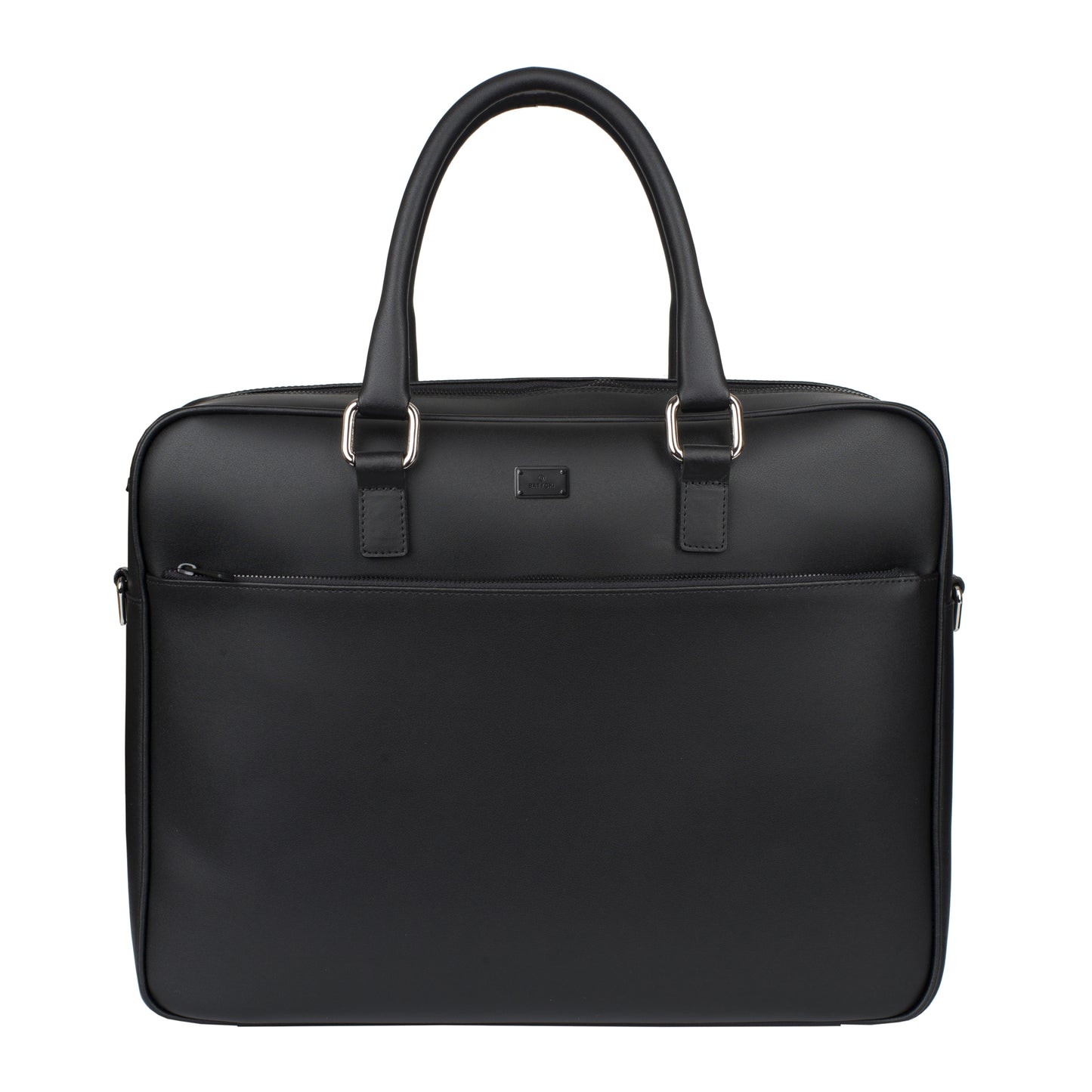 Bolso individual de piel para portátil, color napa negro