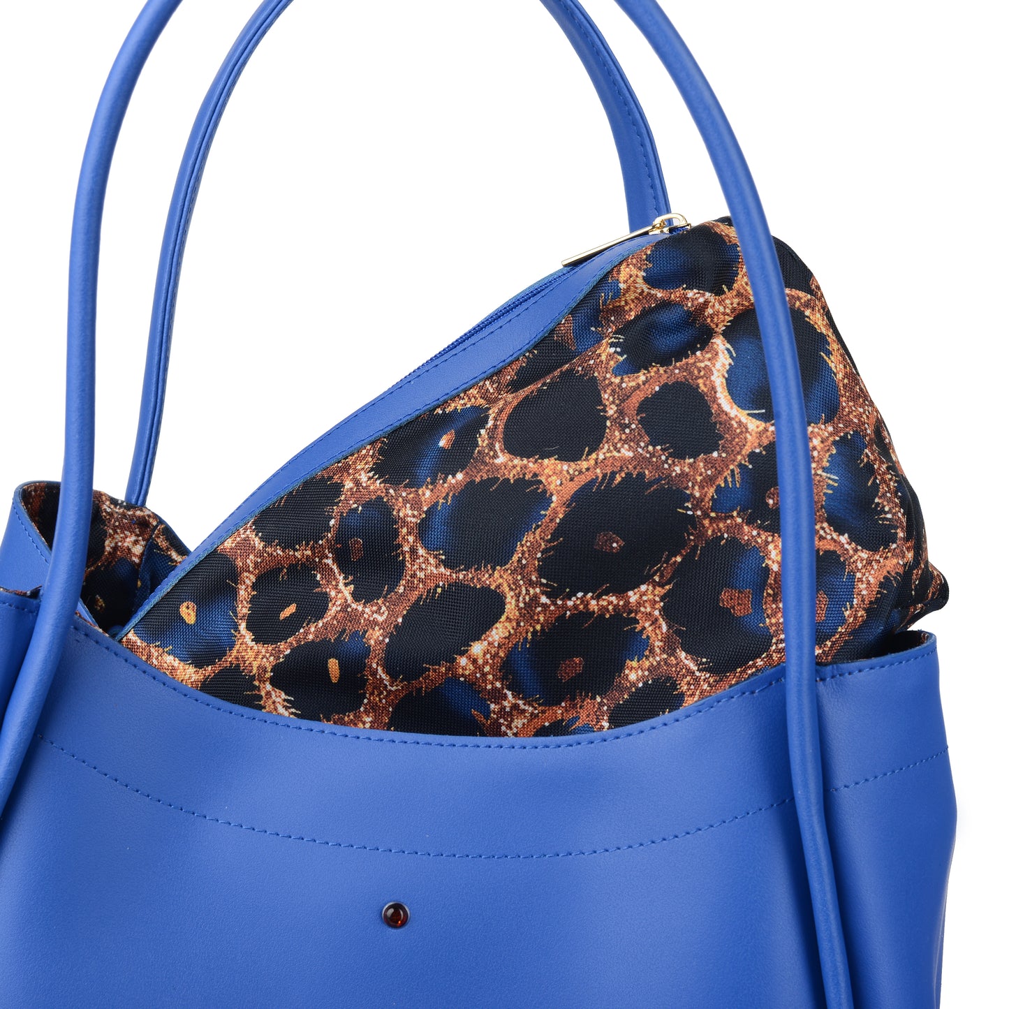 New Mamma Napa Cornflower Blue Women's Leather Handbag