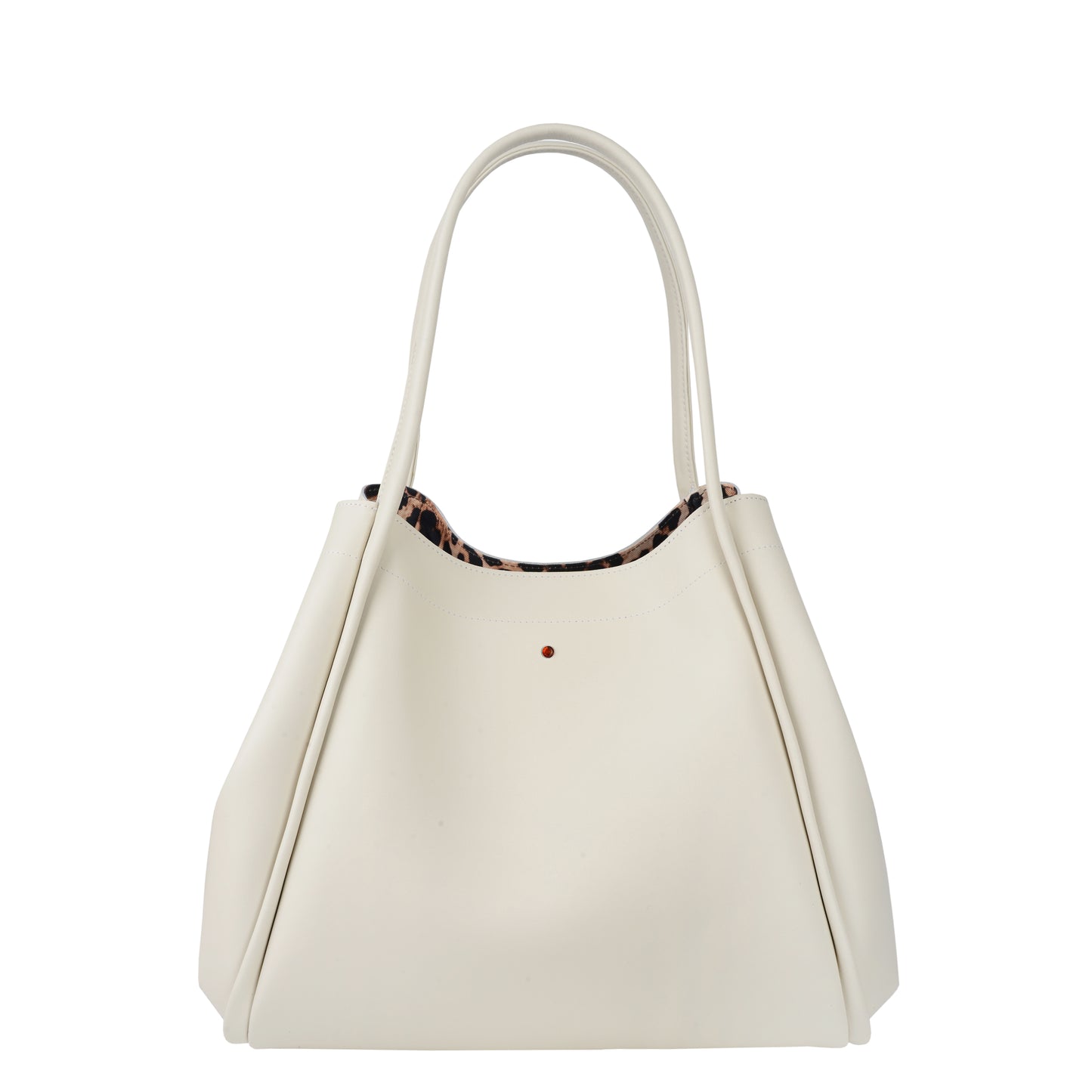 New Mamma Napa Ecru Women's Leather Handbag