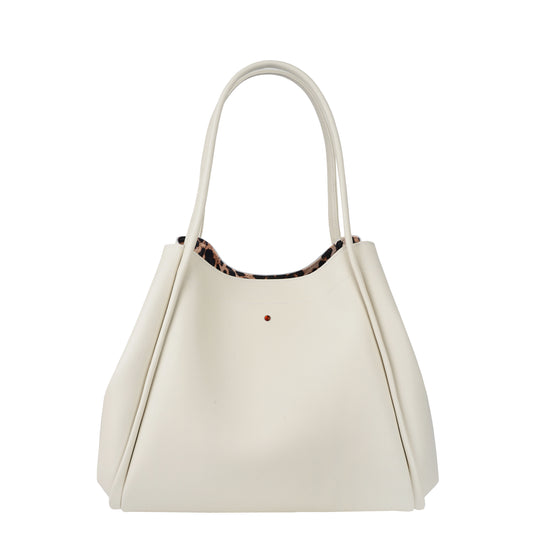 Torebka damska skórzana New Mamma napa ecru