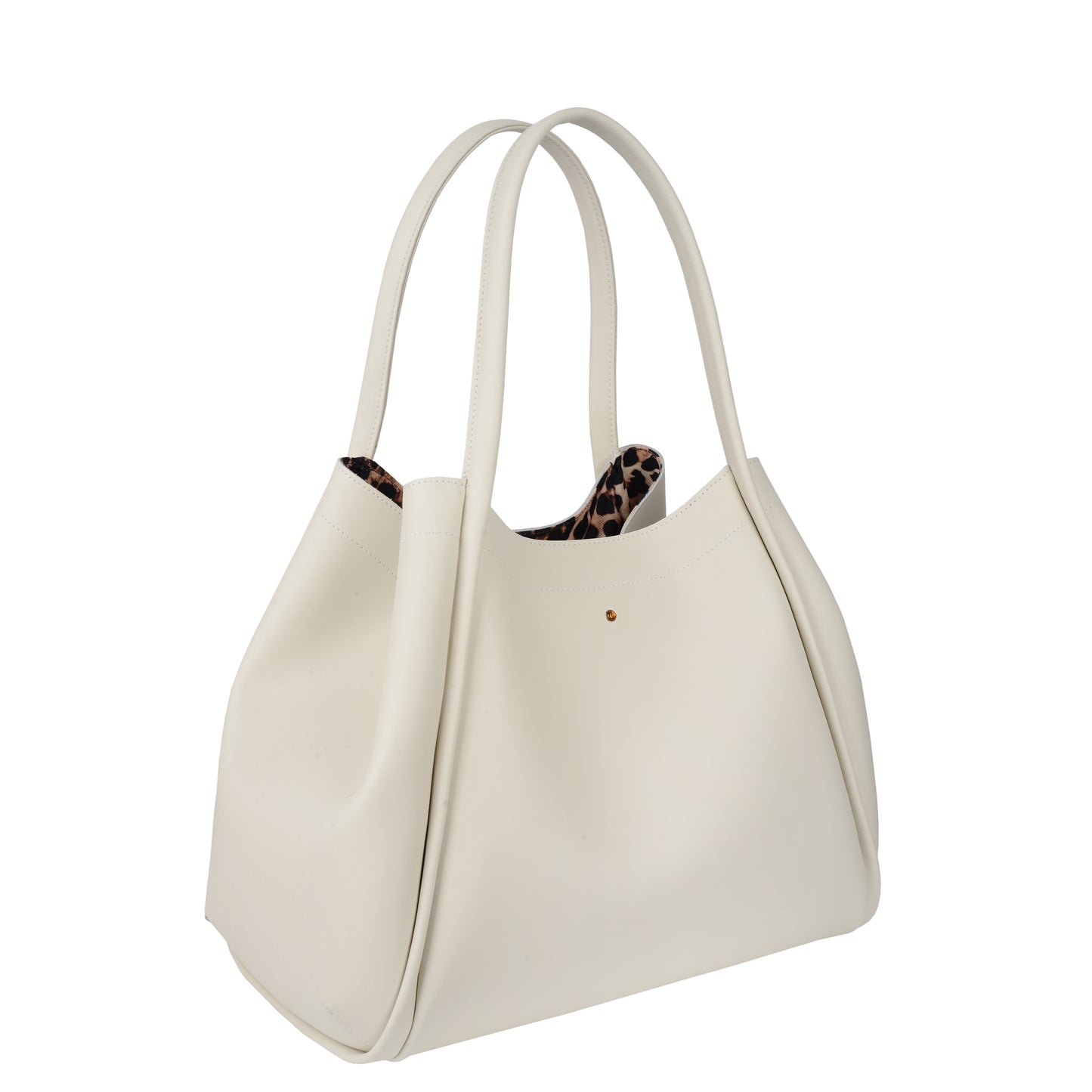 New Mamma Napa Ecru Women's Leather Handbag