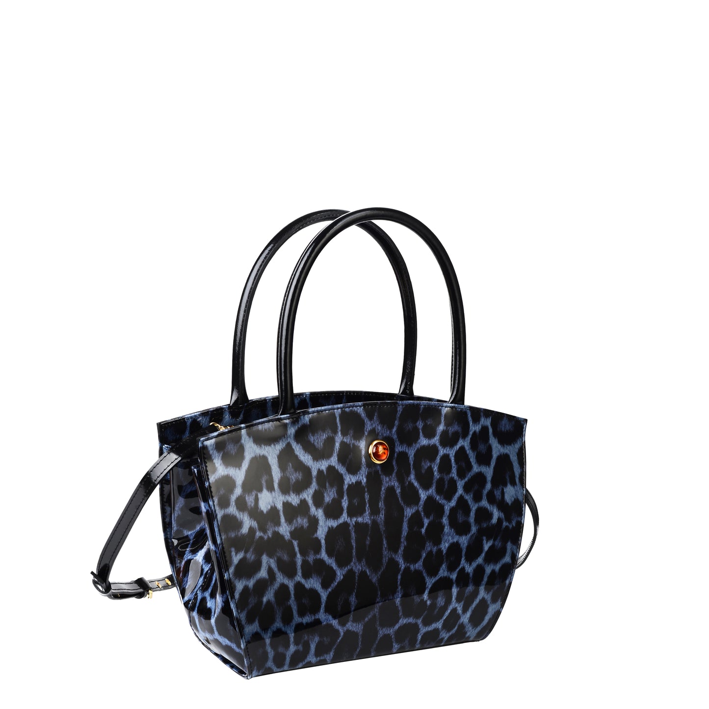 Torebka damska skórzana Sophia leopard blue