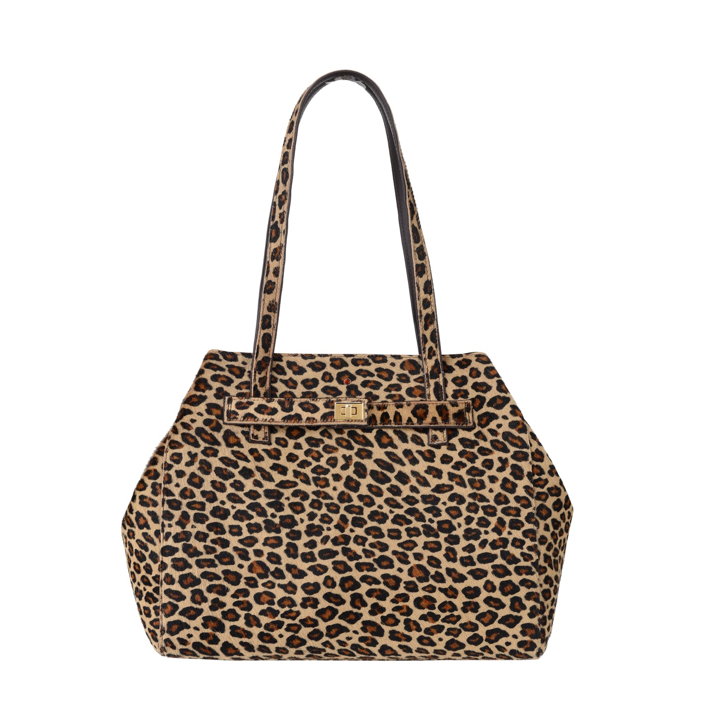 Mirer Damenhandtasche aus Leopardenleder