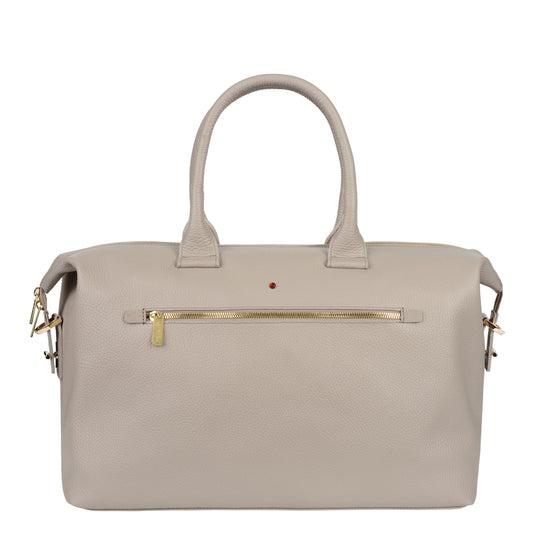 Bolso de mano de piel de topo Gwene Floter para mujer