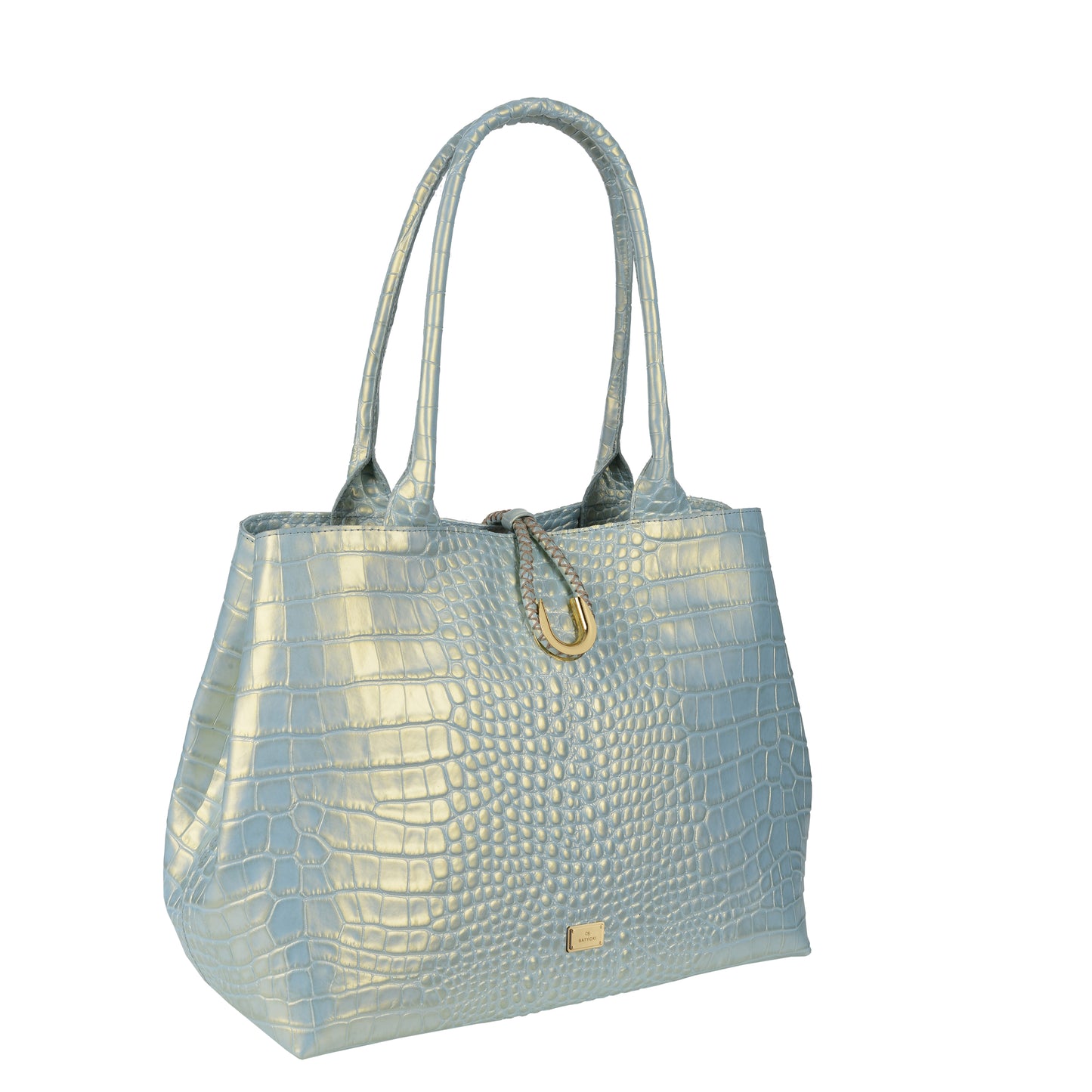 Torebka damska skórzana New Gaia coco light blue