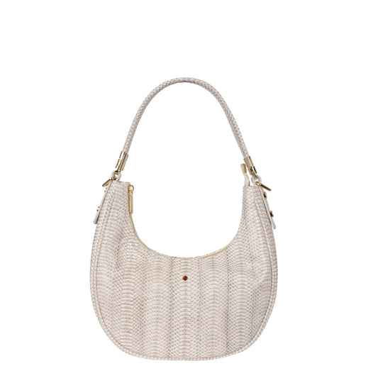 Torebka damska skórzana Viola pyton toupe