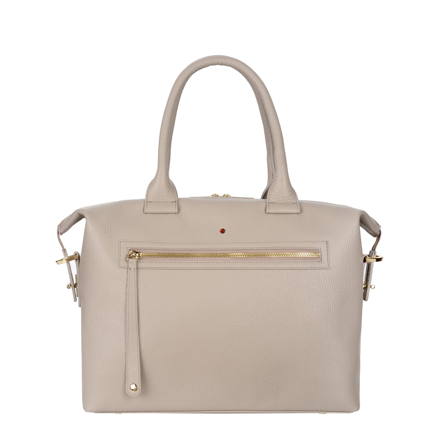 Bolso de mano de piel de topo Gwene Floter para mujer