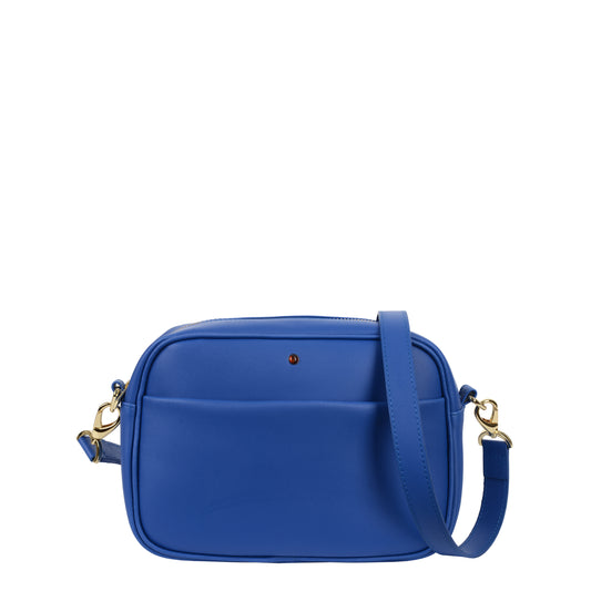 Torebka damska skórzana Violet nappa cornflower blue