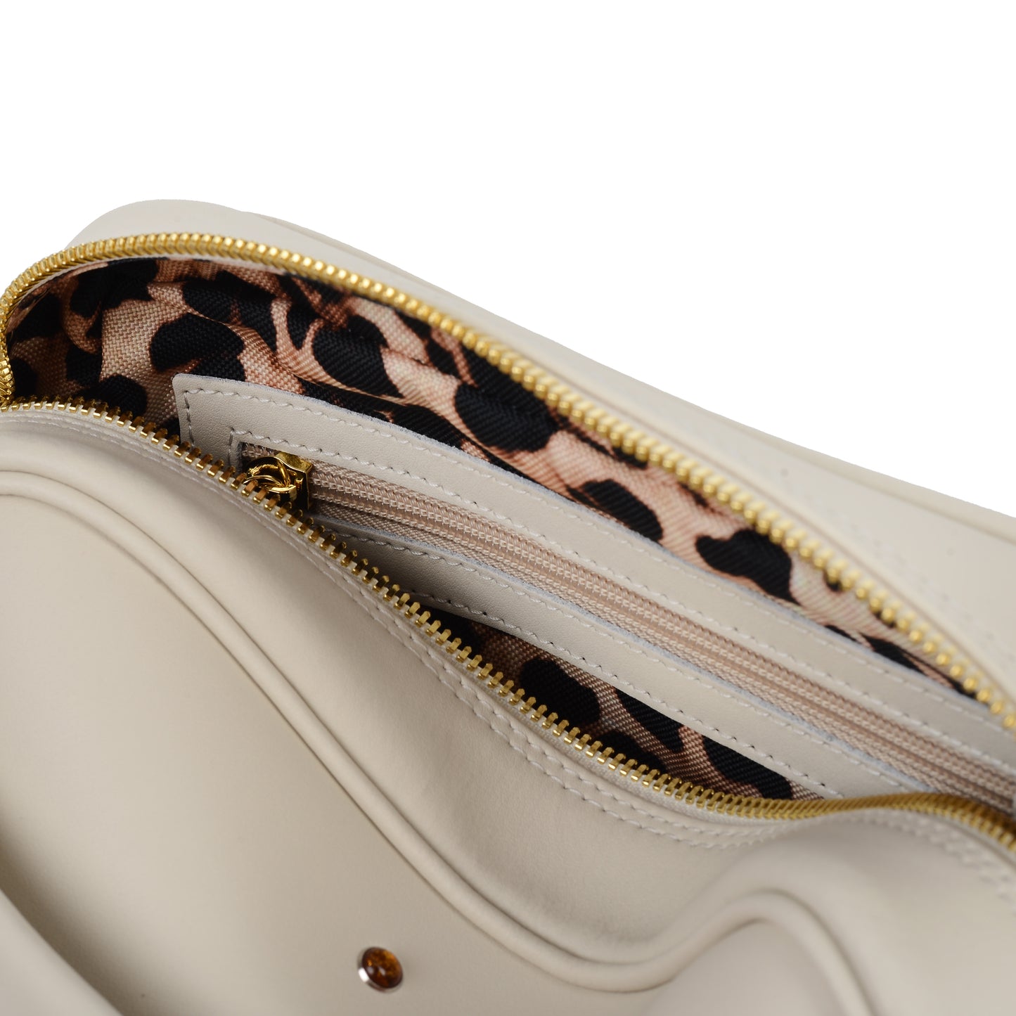 Torebka damska skórzana Violet nappa ecru