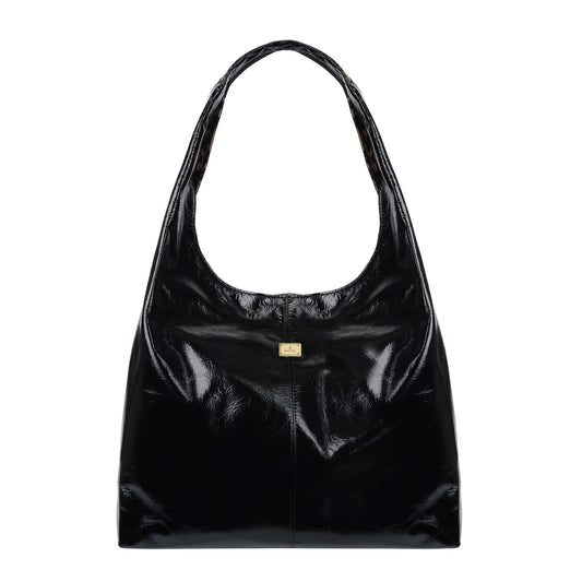 Torebka damska skórzana Patti naplak black