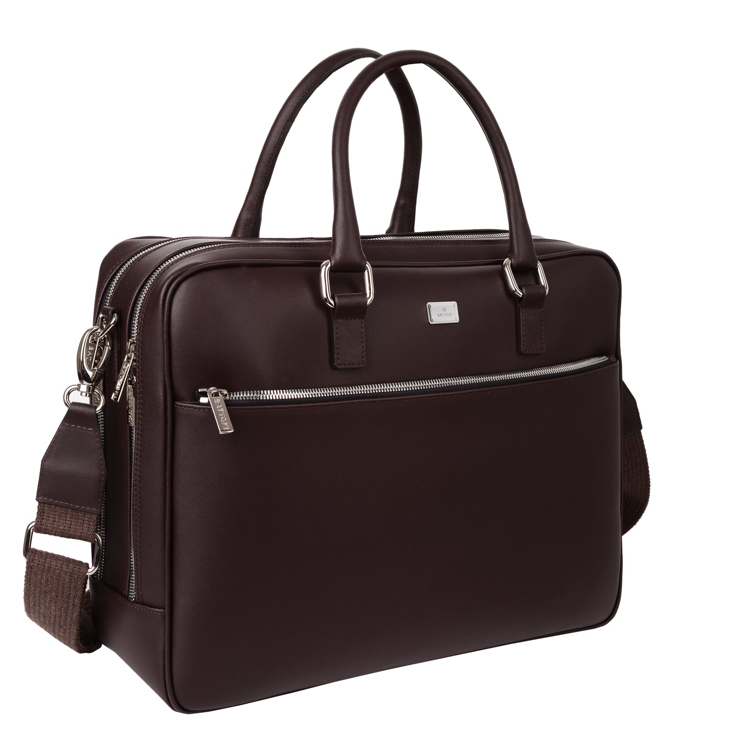 Bolso para portátil de piel napa negro