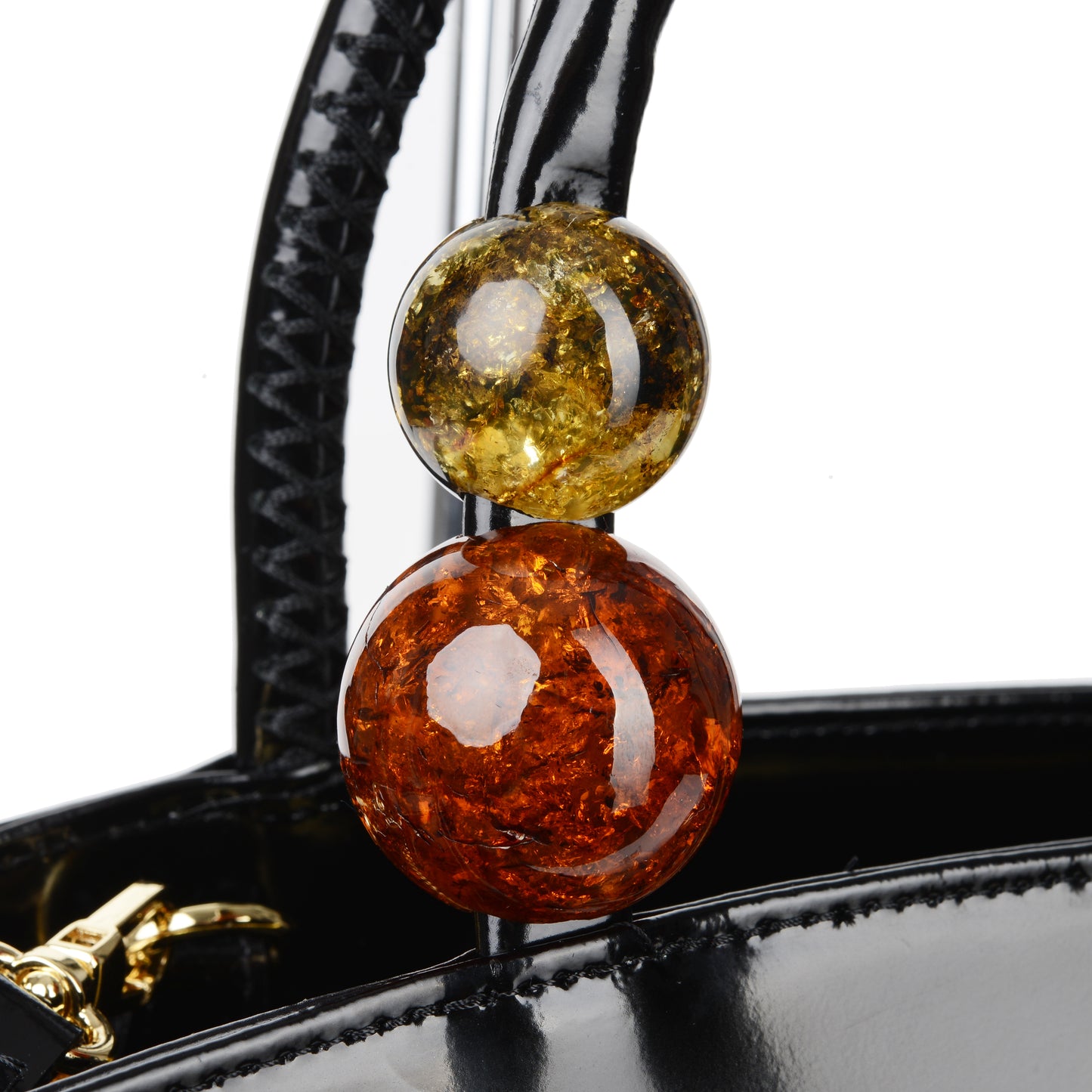 Torebka damska skórzana Sophia with amber II