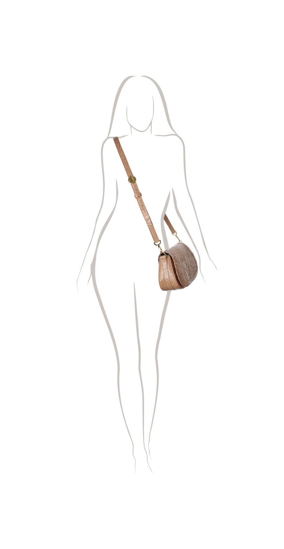 Bolso de mujer Edith's de piel color beige