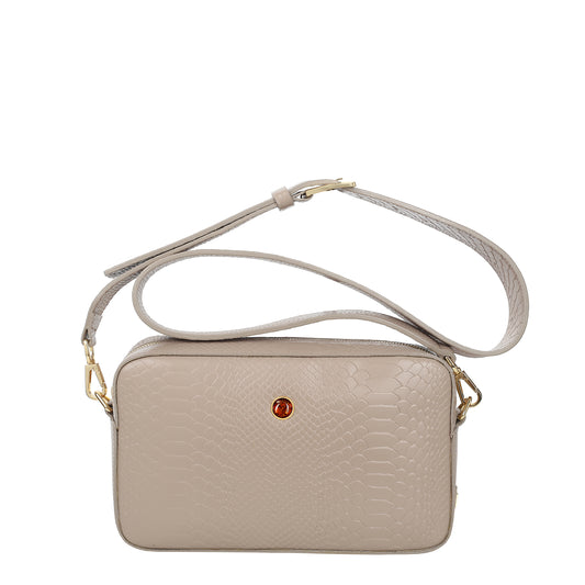 Bolso de mujer Alfie de piel color topo