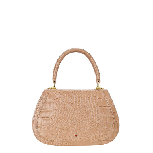 Bolso de mano mujer Edith m camel de piel