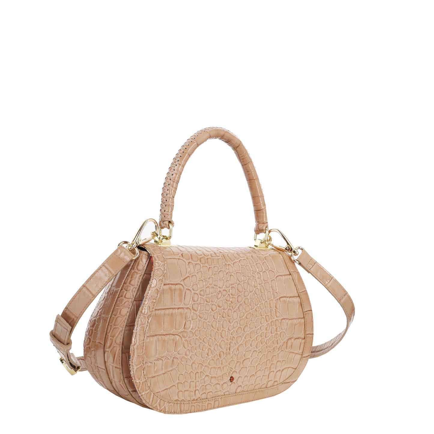 Bolso de mano mujer Edith m camel de piel