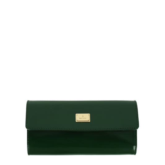 Cartera de piel para mujer Specchio verde